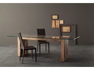 VERO | Tavolo by INTERNA8 - Tavolo rettangolare in legno e vetro - 2