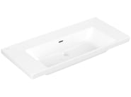 SUBWAY 3.0 by Villeroy & Boch - Lavabo singolo da incasso soprapiano in Quaryl® con troppopieno - 2