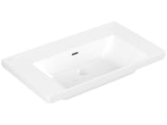 SUBWAY 3.0 by Villeroy & Boch - Lavabo singolo da incasso soprapiano in Quaryl® con troppopieno - 4