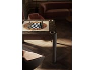 ENIGMA by Vismara Design - Tavolo da backgammon quadrato in legno - 2