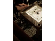 ENIGMA by Vismara Design - Tavolo da backgammon quadrato in legno - 6