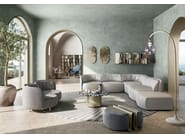WAVE by Natuzzi Italia - Pouf rotondo con portariviste - 4
