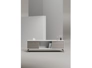 EDGE MULBERRY CHAMFERED by WORKSPACE - Mobile ufficio basso in legno con cassetti - 34