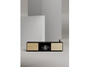 EDGE MULBERRY CHAMFERED by WORKSPACE - Mobile ufficio basso in legno con cassetti - 11