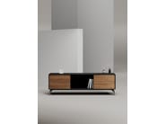 EDGE MULBERRY CHAMFERED by WORKSPACE - Mobile ufficio basso in legno con cassetti - 26