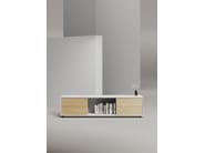 EDGE MULBERRY CHAMFERED by WORKSPACE - Mobile ufficio basso in legno con cassetti - 18