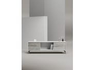 EDGE MULBERRY CHAMFERED by WORKSPACE - Mobile ufficio basso in legno con cassetti - 35