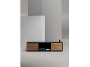 EDGE MULBERRY CHAMFERED by WORKSPACE - Mobile ufficio basso in legno con cassetti - 12