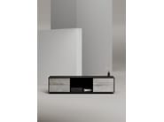 EDGE MULBERRY CHAMFERED by WORKSPACE - Mobile ufficio basso in legno con cassetti - 14