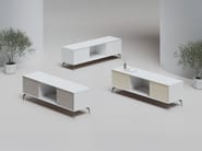 EDGE MULBERRY CHAMFERED by WORKSPACE - Mobile ufficio basso in legno con cassetti - 2