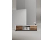 EDGE MULBERRY CHAMFERED by WORKSPACE - Mobile ufficio basso in legno con cassetti - 22