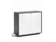 EDGE by WORKSPACE - Mobile ufficio basso in legno con ante a battente - 11