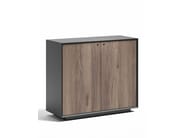EDGE by WORKSPACE - Mobile ufficio basso in legno con ante a battente - 10
