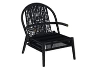 ZITHER by YARDCOM - Poltrona da giardino in rattan con braccioli