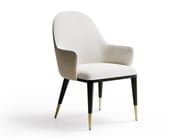 ADELE by Capital Collection - Sedia in tessuto con braccioli ADELE by Capital Collection - Sedia in tessuto con braccioli