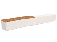 AFRODITE by Lazzari - Panchina componibile in cemento senza schienale - 3