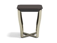 ARISTO MQ by Capital Collection - Tavolino quadrato in acciaio e legno - 2