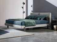 BOOK by Twils - Letto matrimoniale in tessuto con testiera imbottita - 2