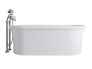 CELINE WHITE by Devon&Devon - Vasca da bagno centro stanza ovale in White Tec Plus - 3