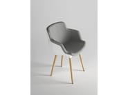 CHOPPY SLEEK by GABER - Sedia imbottita con braccioli - 3