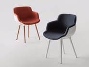 CHOPPY SLEEK by GABER - Sedia imbottita con braccioli - 2