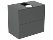 CONCA - T3946 by Ideal Standard - Mobile lavabo singolo sospeso con cassetti - 4