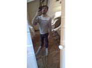 DISTORTING MIRROR 200x45 by VIDAME EDITIONS - Specchio rettangolare da parete per ingresso - 8