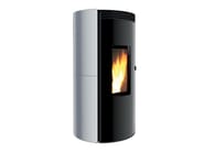 ETHICA EVO by CAMINETTI MONTEGRAPPA - Stufa a pellet in acciaio a parete per riscaldamento aria - 2