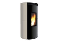 ETHICA EVO by CAMINETTI MONTEGRAPPA - Stufa a pellet in acciaio a parete per riscaldamento aria - 4