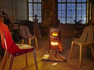 Industrial style powder coated aluminium reception chair FELT DIAGO By ...