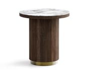 ICARO by Capital Collection - Tavolino alto in legno con piano in marmo