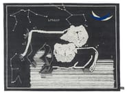 LIONS AT NIGHT by cc-tapis - Tappeto rettangolare fatto a mano