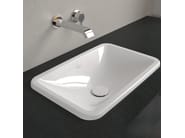 LOOP & FRIENDS by Villeroy & Boch - Lavabo da incasso soprapiano rettangolare in ceramica - 3