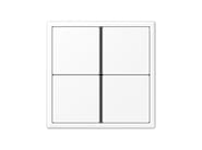 LS 990 by JUNG - Interruttore F40 quadruplo bianco alpino opaco
