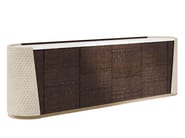 MAJESTIC by Capital Collection - Madia in legno e pelle con ante e cassetti MAJESTIC by Capital Collection - Madia in legno e pelle con ante e cassetti