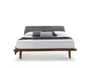 MY BED Solid wood bed with upholstered headboard in fabric By Riva 1920 ...