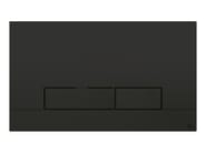 NARROW NERO by OLI - Placca di comando per wc in ABS