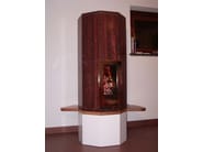 OTA2 | Stufa con panca by KarniaFire - Stufa a legna in pietra naturale con panca - 4