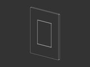 PLA 25 by Ceadesign - Placca di comando per orinatoio meccanica in acciaio inox