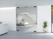 PORTAPIVOT GLASS - DOUBLE DOOR by Portapivot - Porta a bilico in vetro