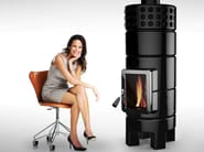 ROUNDSTACK 2° SIZE | Stufa ad accumulo by LA CASTELLAMONTE - Stufa a legna in ceramica ad accumulo - 3