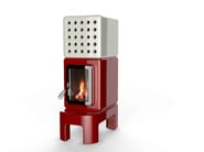 CUBISTACK LONG by LA CASTELLAMONTE - Stufa a legna in ceramica - 4