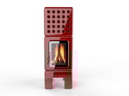 CUBISTACK SLIM by LA CASTELLAMONTE - Stufa a legna in ceramica