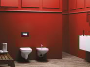 KARISMA NERO SOFT TOUCH by OLI - Placca di comando per wc in ABS con finiture Cromo Lucido - 2