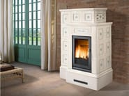 ORTISEI by Piazzetta - Stufa a legna in maiolica per riscaldamento aria