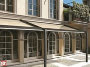 Pergola addossata in alluminio