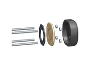 Due tappi di testa in ottone e 4 tiranti permettono di compattare i moduli 