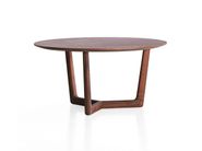 Round wooden coffee table SHAHAN By Porro design Christophe Pillet
