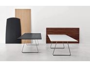 Rectangular multi-layer wood meeting table MUTKA By Lapalma design ...