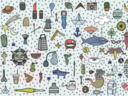 SCRIBBLES PATTERN by Texturae - Carta da parati a motivi pop art